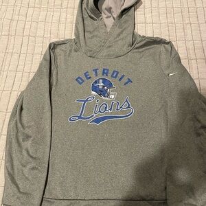 Nike Detroit Lions Light Gray Performance Hoodie
